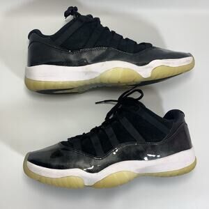 Nike Jordan Retro 11 Low Baron Black White Grey Graphite 528895-010 Size 10.5 US